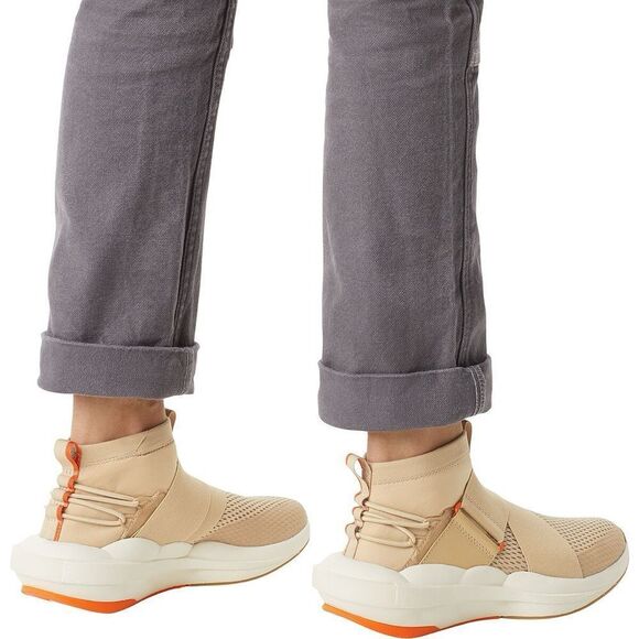 SOREL Kinetic tan beige slip on adjustable hightop sneaker shoe Explorer Defy 9 - Picture 2 of 10